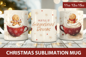 Christmas Mug Wrap Design, Funny Mug
