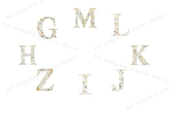 Floral Alphabet Letters/monogram Letters - Image 3