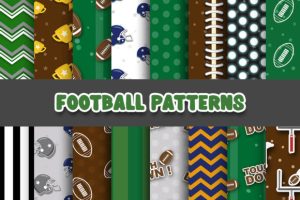 Football Digital Papers Patterns