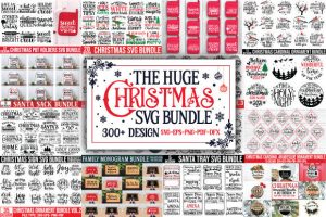 Huge Christmas Svg Bundle