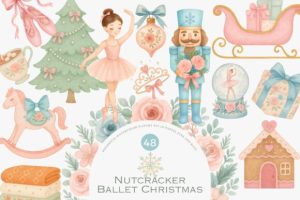 Nutcracker Ballet - Christmas Clipart