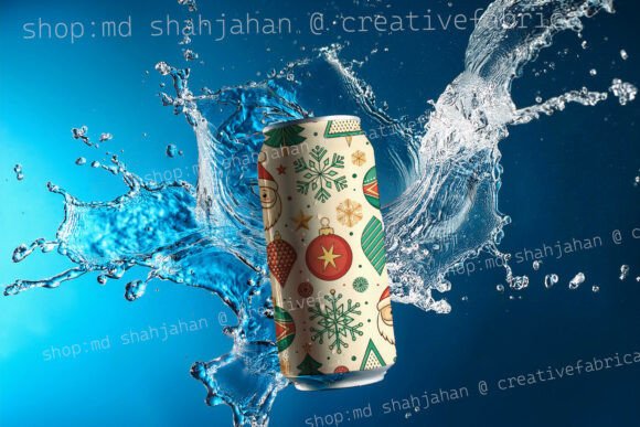 Vintage Retro Christmas Digital Paper - Image 4