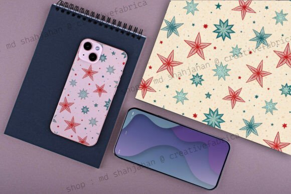 Vintage Retro Christmas Digital Paper - Image 6