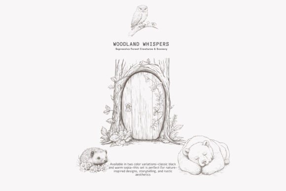 Woodland Clipart Forest Animals Set - Image 3