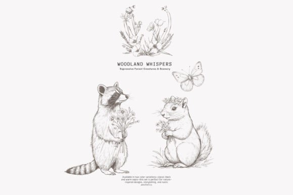 Woodland Clipart Forest Animals Set - Image 4