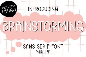 Brainstorming Font