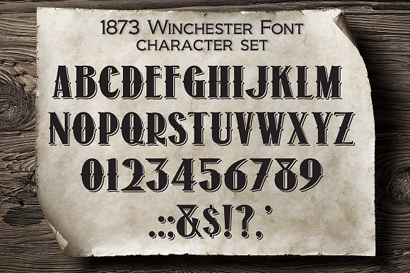 1873 Winchester Font - Image 2