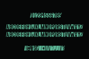 Alternative view of 1983 Font