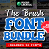 20 Crafty Brush Bundle Font