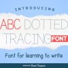 Abc Dotted Tracing Font