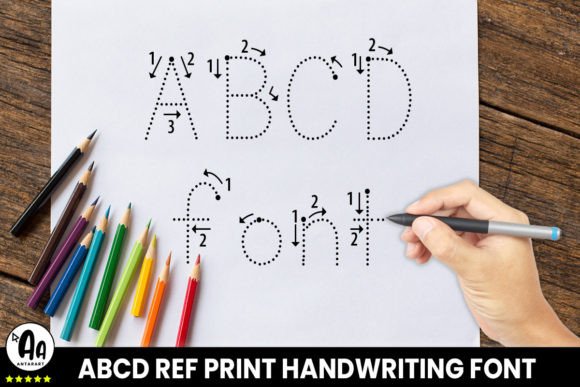 Abcd Ref Dotted Arrows Font - Image 2