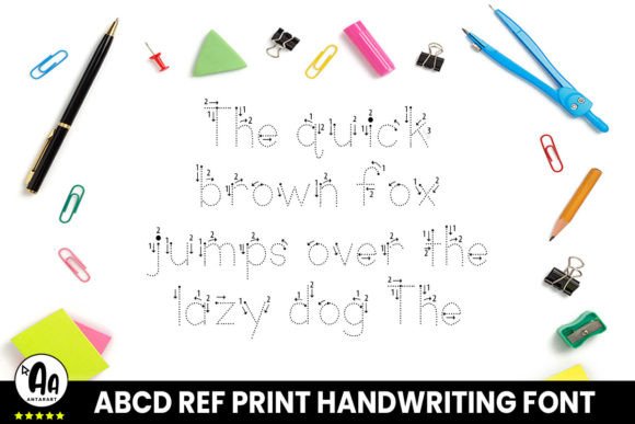 Abcd Ref Dotted Arrows Font - Image 3