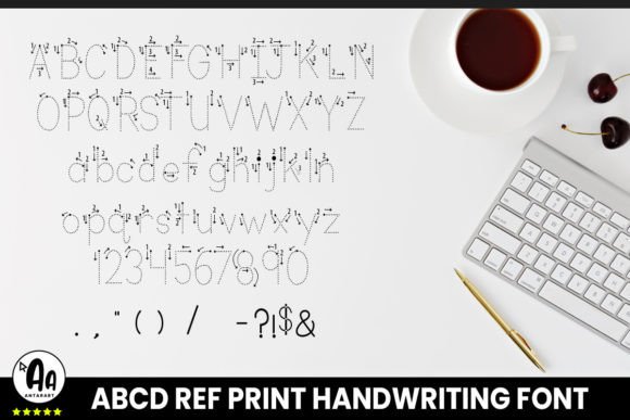 Abcd Ref Dotted Arrows Font - Image 4