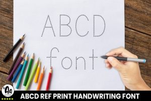 Alternative view of Abcd Ref Dotted Font