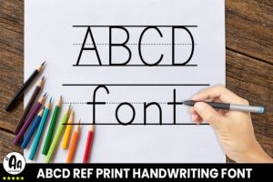 Alternative view of Abcd Ref Lined2 Font