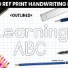 Abcd Ref Outlined Font