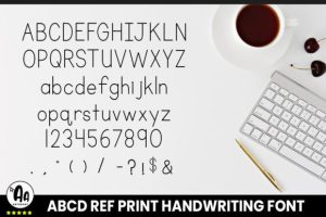 Alternative view of Abcd Ref Regular Font