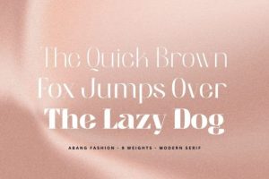 Alternative view of Abang Fashion Font