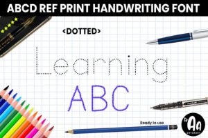 Abcd Ref Dotted Font