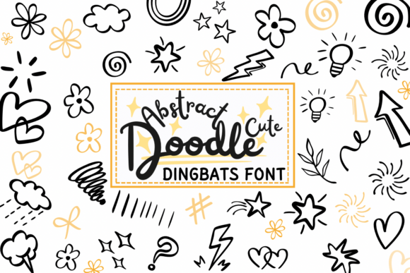 Abstract Doodle Cute Font