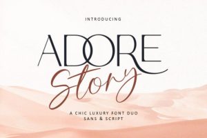 Adore Story Font