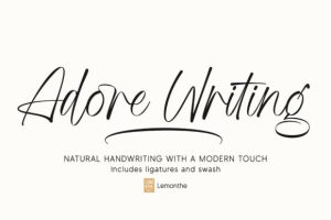 Adore Writing Font