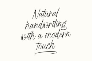 Alternative view of Adore Writing Font