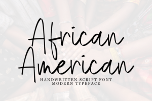 African American Font
