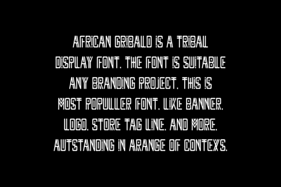 African Gribald Font - Image 4