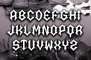 Alternative view of Afterlife Font