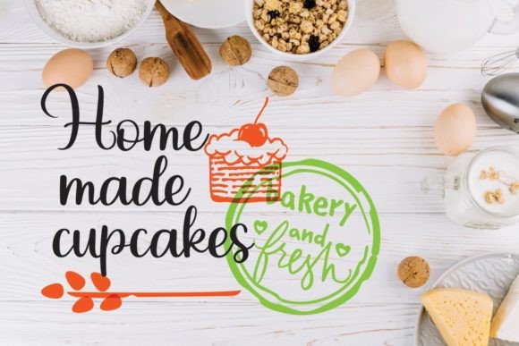 Almond Cupcakes Font - Image 4