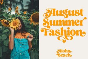 Alternative view of Aloha Beach Font