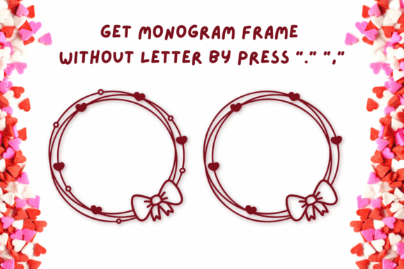 Amelitha Valentine Monogram Font - Image 4