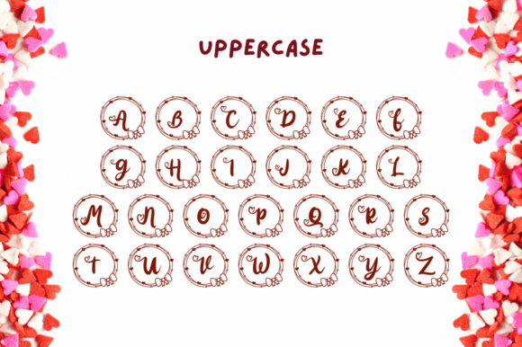 Amelitha Valentine Monogram Font - Image 5