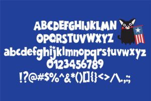 Alternative view of American Blue Block Font