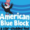 American Blue Block Font