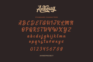 Alternative view of Anboug Font