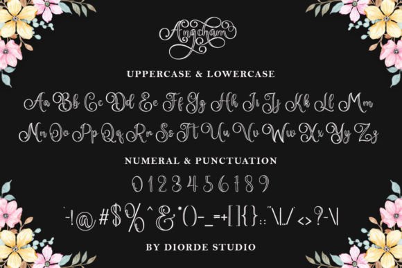 Angcham Outline Font - Image 5