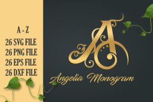 Angelia Monogram Font
