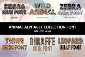 Animal Alphabet Collection Font