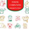 Animal Christmas Font