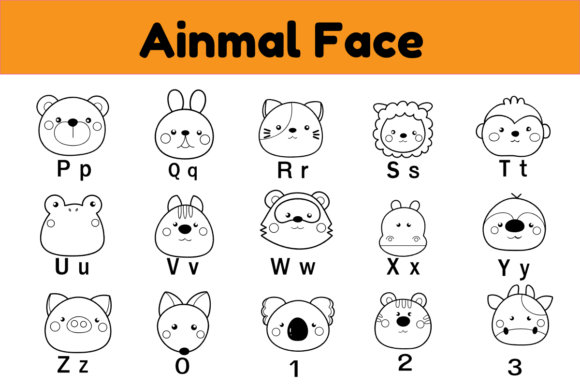 Animal Face Font - Image 3