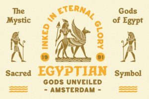 Alternative view of Anubis Mythical Font