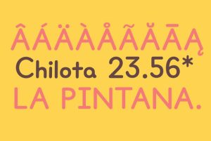 Alternative view of Ardilla Small Font