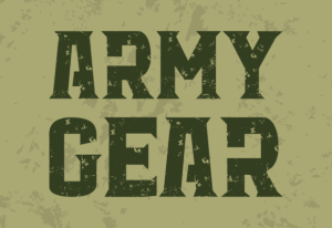 Army Gear Font