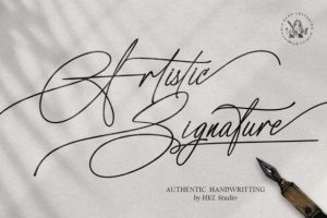Artistic Signature Font