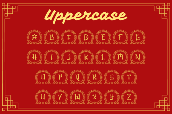 Ashito Chinese Monogram Font - Image 5