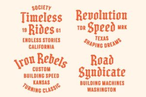 Alternative view of Astern Shade Font