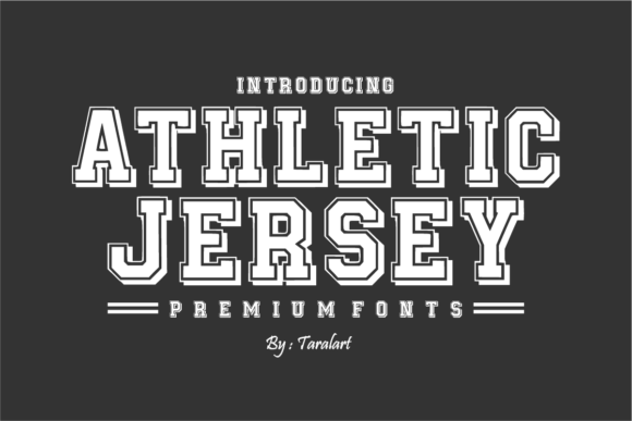 Athletic Jersey Font