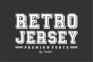Alternative view of Athletic Jersey Font
